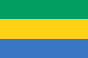 bandiera Gabon, striscia verde, stricia gialla, striscia blu. COme richiedere il visto dal Gabon all'Italia