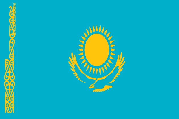 bandiera del Kazakistan, visto Kazakistan Italia,