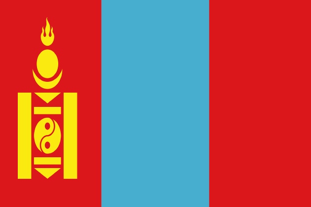 bandiera della Mongolia, visto per l'Italia