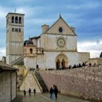 panorama della basilica di Assisi