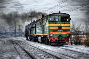 treno merci per il trasporto transfrontaliero dei rifiuti