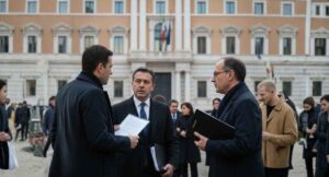 giornalisti di fronte al tar del lazio